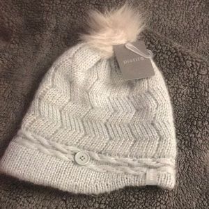 Robin’s egg blue Pistil winter hat with pom pom